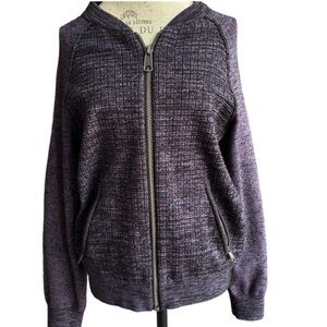 Free People Naomi Zip Sweater Jacket, Medium